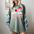 I Love Being A Librarian Library Book Valentine's Day Women's Comfort Colors T-Shirt Berry