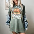 All I Need Is Books And Cats Reading Women's Comfort Colors T-Shirt Berry