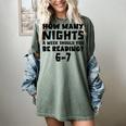 How Many Nights A Week Should You Be Reading 6-7 Book Lover Women's Comfort Colors T-Shirt Berry