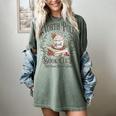North Pole Book Club Christmas Xmas Hot Cocoa Bookish Women's Comfort Colors T-Shirt Berry