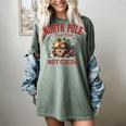 North Pole Book Club Hot Cocoa Bookworm Christmas Xmas Women's Comfort Colors T-Shirt Berry