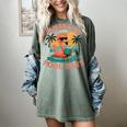 Paperbacks And Pool Days Flamingo Reading Summer Vibes Books Women's Comfort Colors T-Shirt Berry