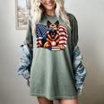 Patriotic German Shepherd Dog Books Baseball American Flag Women's Comfort Colors T-Shirt Berry