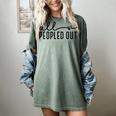 All Peopled Out Introvert Women's Comfort Colors T-Shirt Berry