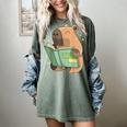 Pet Capybara Is Reading Library Capy Word Book Day Teacher Men Women Kids Women's Comfort Colors T-Shirt Berry Pet Capybara Is Reading Library Capy Word Book Day Teacher Men Women Kids Women's Comfort Colors T-Shirt Berry