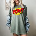 POW -Adults Kids Comic Book Cartoon Pop Art Novelty Sarcastic Women's Comfort Colors T-Shirt Berry POW -Adults Kids Comic Book Cartoon Pop Art Novelty Sarcastic Women's Comfort Colors T-Shirt Berry