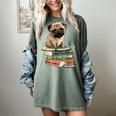 Pug Dog Reading Book Coffee Read Books Be Kind Stay Weird Women's Comfort Colors T-Shirt Berry Pug Dog Reading Book Coffee Read Books Be Kind Stay Weird Women's Comfort Colors T-Shirt Berry