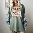 Queen Of The Classroom Appreciation Royal Crown Book Women's Comfort Colors T-Shirt Berry