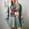 Raccoon Reading Books Matching Bookworm Readers Librarian Women's Comfort Colors T-Shirt Berry