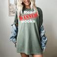 I Read Banned Books Censored Red Stamp Reading Librarian Women's Comfort Colors T-Shirt Berry