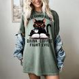Read Banned Books Drink Coffee Fight Evil Retro Cat Women's Comfort Colors T-Shirt Berry Read Banned Books Drink Coffee Fight Evil Retro Cat Women's Comfort Colors T-Shirt Berry