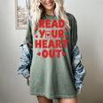 Read Your Heart Out Book Lover Reading Teachers Kids Women's Comfort Colors T-Shirt Berry