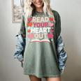 Read Your Heart Out Teacher Valentines Day Reading Book Love Women's Comfort Colors T-Shirt Berry Read Your Heart Out Teacher Valentines Day Reading Book Love Women's Comfort Colors T-Shirt Berry