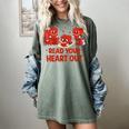 Read Your Heart Out Valentine Teacher Bookworm Lover Women's Comfort Colors T-Shirt Berry