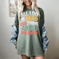 Read And Think About Prayer Faith & Book Lover Premium Women's Comfort Colors T-Shirt Berry