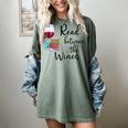 Read Between The Wines Im Just a Girl Who Loves Books & Wine Women's Comfort Colors T-Shirt Berry Read Between The Wines Im Just a Girl Who Loves Books & Wine Women's Comfort Colors T-Shirt Berry