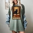 The Reader Cat Book Reading Halloween Tarot Card Women's Comfort Colors T-Shirt Berry
