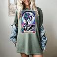 The Reader Tarot Card Reading Skeleton Skull Book Lover Women's Comfort Colors T-Shirt Berry