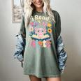 Reading Axolotl Book Lover Wildflowers Women's Comfort Colors T-Shirt Berry Reading Axolotl Book Lover Wildflowers Women's Comfort Colors T-Shirt Berry