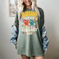 Reading Book Lover School Librarian Bruh It's Library Day Women's Comfort Colors T-Shirt Berry
