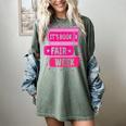 Reading Books Its Book Fair Week Women's Comfort Colors T-Shirt Berry