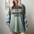 Reading Is My Favorite Sport Book Lover Quote Women's Comfort Colors T-Shirt Berry Reading Is My Favorite Sport Book Lover Quote Women's Comfort Colors T-Shirt Berry