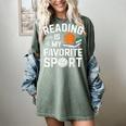 Reading Is My Favorite Sport Reading Book Lover Reader Women's Comfort Colors T-Shirt Berry