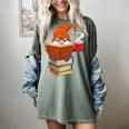 Reading Lover Book Graphic Gnome Women's Comfort Colors T-Shirt Berry
