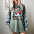 Reading Is Snow Much Fun Christmas Bookworm Snowman Reading Women's Comfort Colors T-Shirt Berry Reading Is Snow Much Fun Christmas Bookworm Snowman Reading Women's Comfort Colors T-Shirt Berry