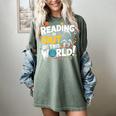 Reading Is Out Of This World Space Book Lover Kids Women's Comfort Colors T-Shirt Berry