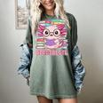 Readsalotl Axolotl Reading Book Bookworm Women's Comfort Colors T-Shirt Berry