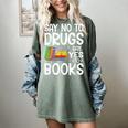 Red Ribbon Week Say No To Drugs Say Yes To Books Drug Free Women's Comfort Colors T-Shirt Berry Red Ribbon Week Say No To Drugs Say Yes To Books Drug Free Women's Comfort Colors T-Shirt Berry