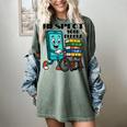 Respect Elders Cellphone Pushing Books In a Wheelchair Women's Comfort Colors T-Shirt Berry