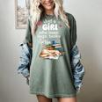 Retro Just A Girl Who Love Dogs Books And Coffee Bookworm Women's Comfort Colors T-Shirt Berry