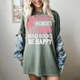 Ride Horses Read Books Be Happy Women's Comfort Colors T-Shirt Berry