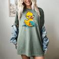 Rubber Duck Reading Book Reader Books Rubber Duckie Women's Comfort Colors T-Shirt Berry