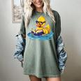 Rubber Duck Reading Book Swim Rubber Duckling Rubber Duckie Women's Comfort Colors T-Shirt Berry