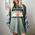Sarcasm Cat Sarcastic Introvert Antisocial Cat Lover Women's Comfort Colors T-Shirt Berry
