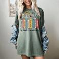 School Counselor Wildflower Book School Counseling Life Women's Comfort Colors T-Shirt Berry