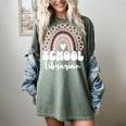 School Librarian For Women Cute Bookworm Book School Library Women's Comfort Colors T-Shirt Berry