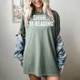 Shhh I'm Reading Book Lover Bookish Read Lover Outfit Women's Comfort Colors T-Shirt Berry