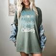 Snow Is Falling Books Are Calling Women's Comfort Colors T-Shirt Berry