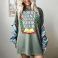 Sorry I Can't I Have Book Club Women's Comfort Colors T-Shirt Berry