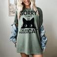 Sorry I Can't Go I'm An Indoor Cat Introvert Cats Women's Comfort Colors T-Shirt Berry
