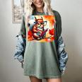 Squirrel Reading Comic Book On Autumn Branch Glasses Leaves Women's Comfort Colors T-Shirt Berry