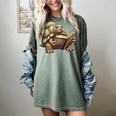 Sulcata Tortoise Reading A Book Women's Comfort Colors T-Shirt Berry