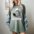 Tarot Card Shirt The Reader Tarot Skeleton Reading Book Women's Comfort Colors T-Shirt Berry