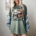 Teacher Bookworm Book Lover Panda Reading Book Librarian Tee Women's Comfort Colors T-Shirt Berry
