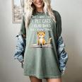 That's What I Do I Pet Cats I Read Books And I Know Things Women's Comfort Colors T-Shirt Berry