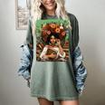 History Month Black Afro Girl Women Book Lovers Floral Women's Comfort Colors T-Shirt Berry History Month Black Afro Girl Women Book Lovers Floral Women's Comfort Colors T-Shirt Berry